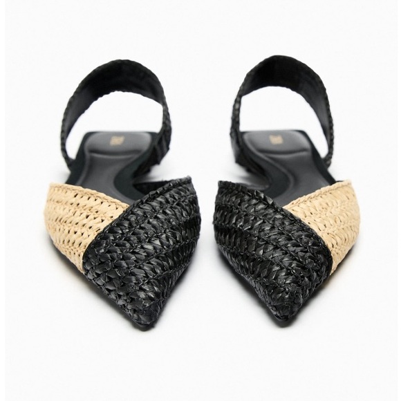 Cecelia New York Copper Woven Raffia Slip-On Mules - Pointed Toe With Clear Block Heel & Satin Bow - View #10